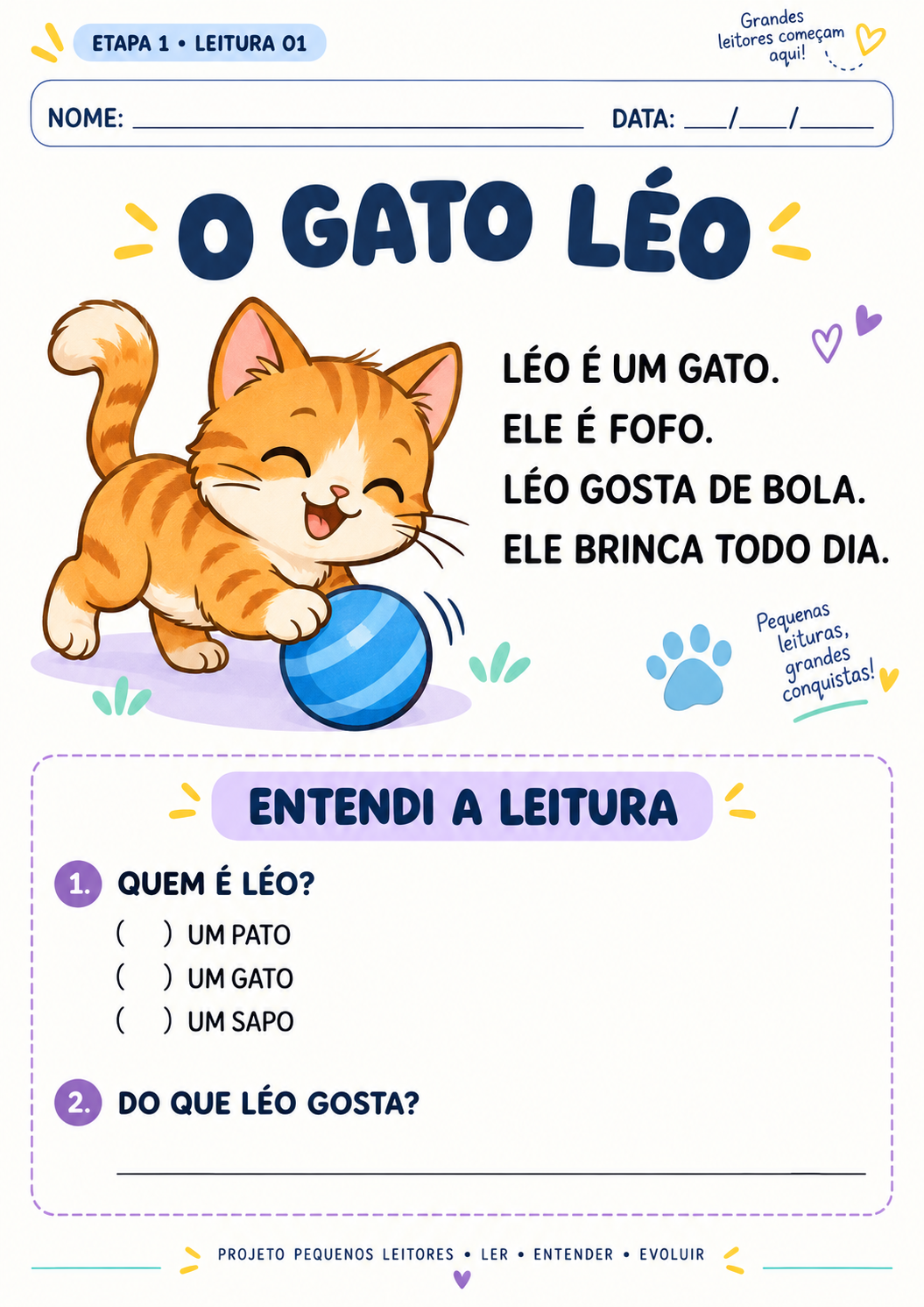Página da Etapa 1